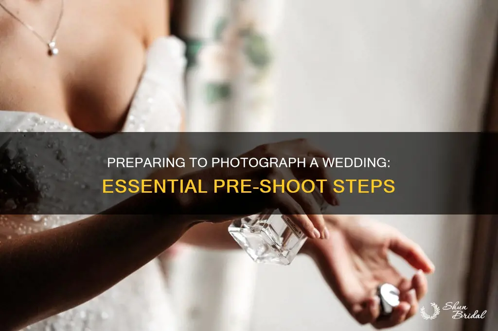 what to do before photographing a wedding