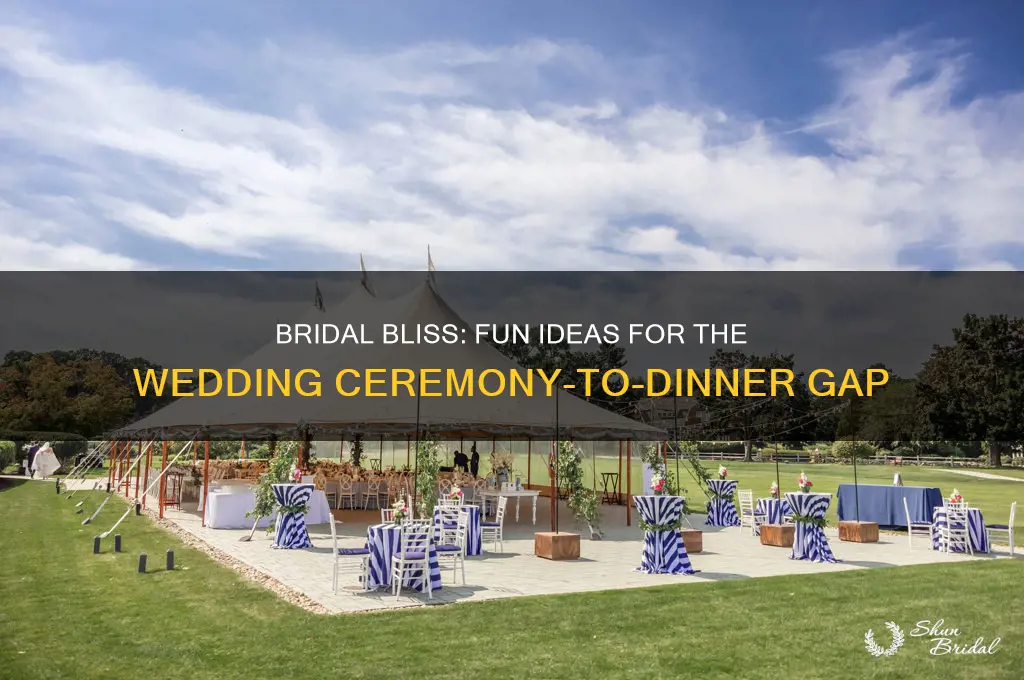 what to do between wedding ceremony and dinner
