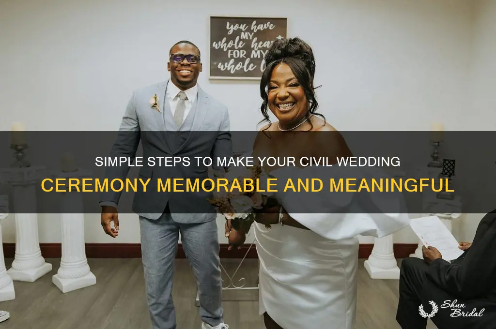 what to do during civil wedding ceremony