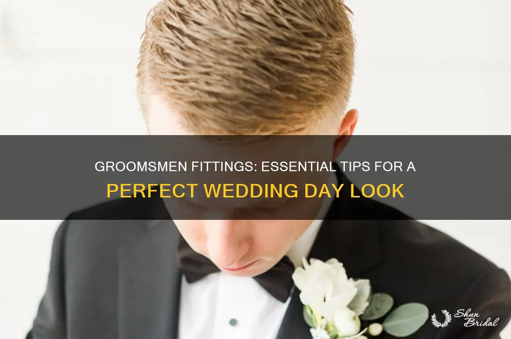 what to do during groomsmen fittings