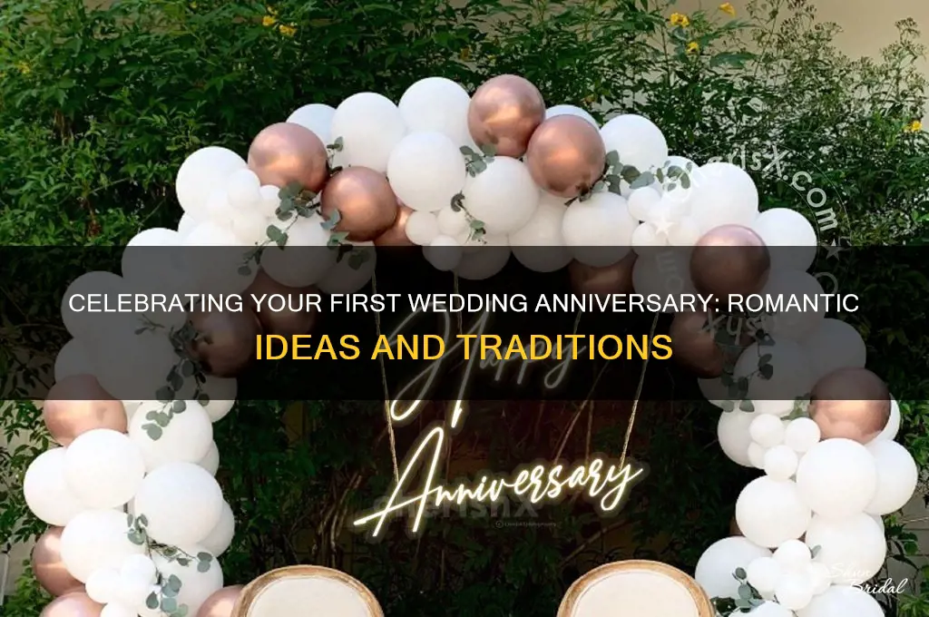 what to do for 1 year wedding anniversary