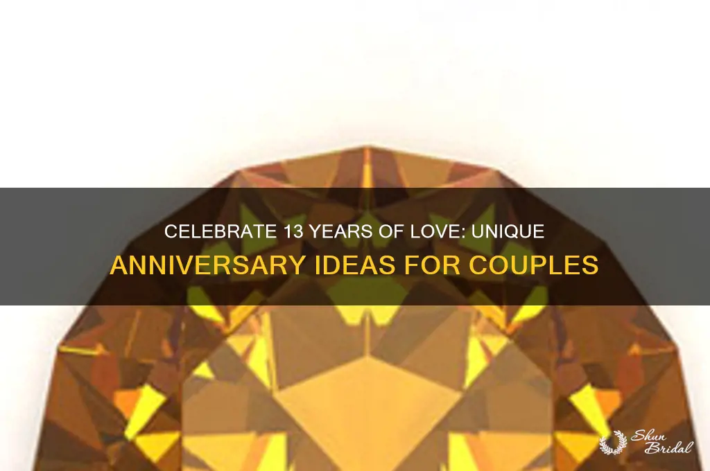 what to do for 13th wedding anniversary
