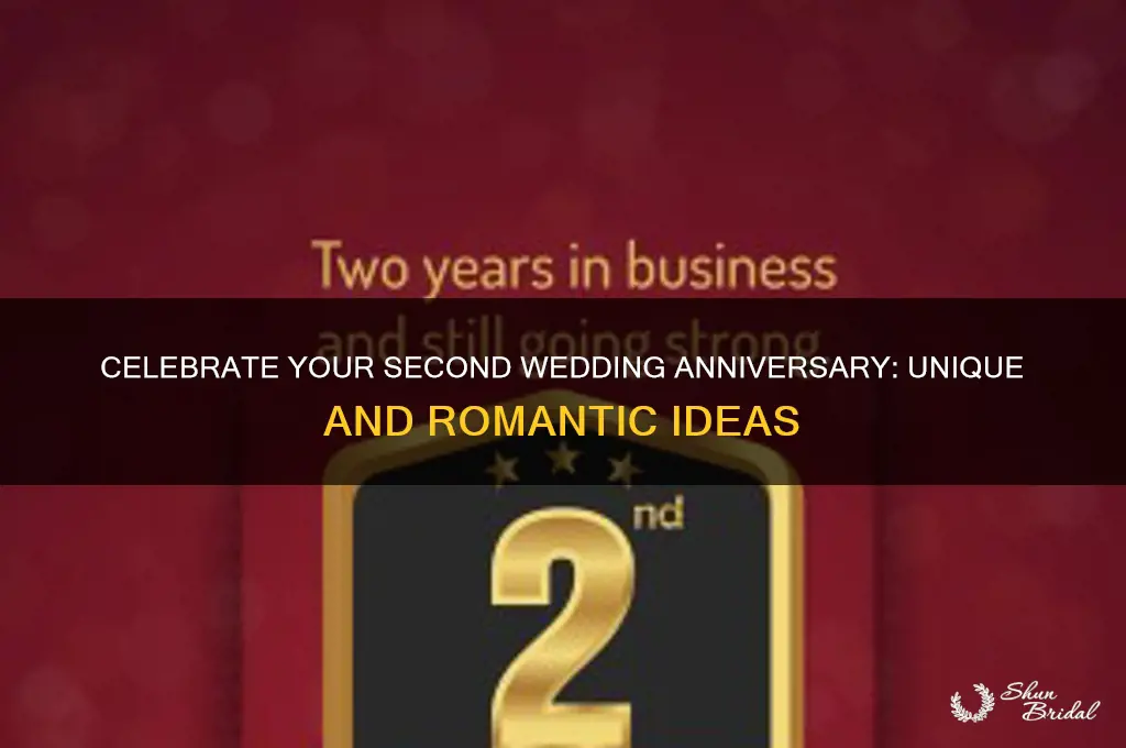 what to do for 2 year wedding anniversary