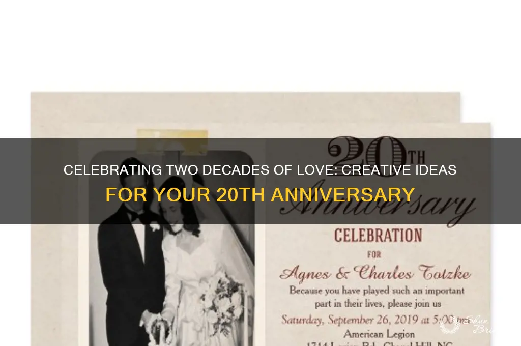 what to do for 20 year wedding anniversary