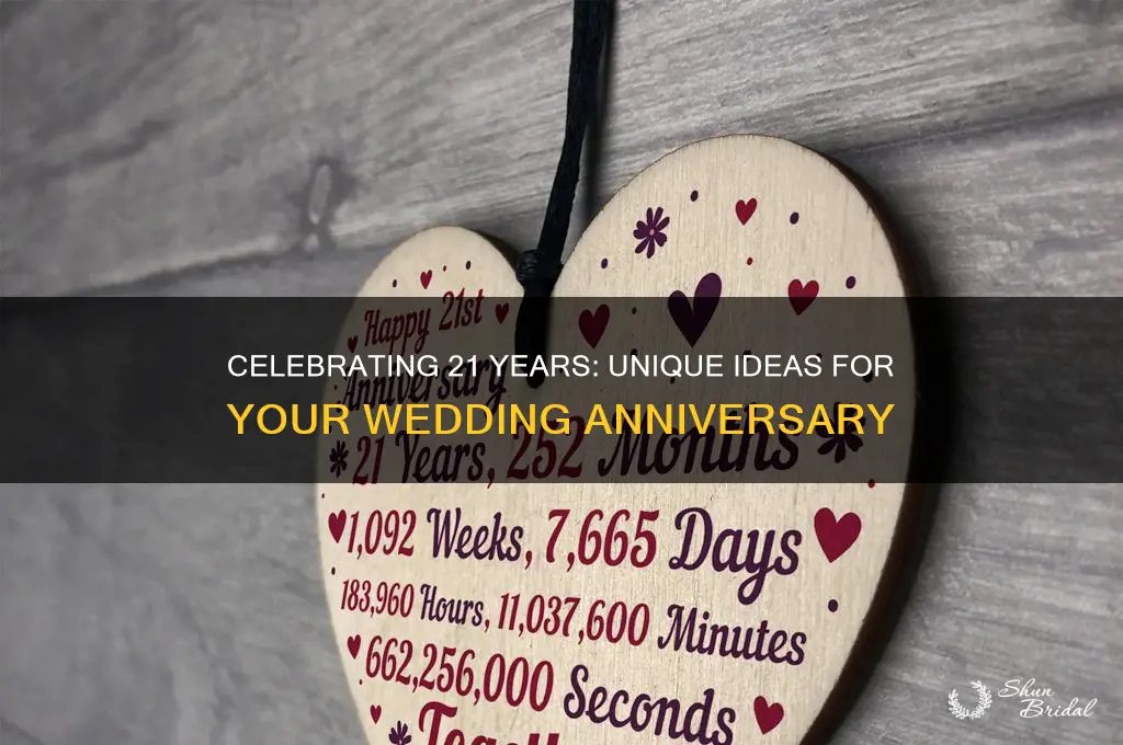 what to do for 21st wedding anniversary