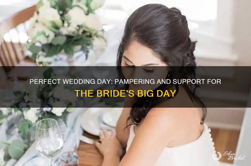 what to do for a bride on her wedding day