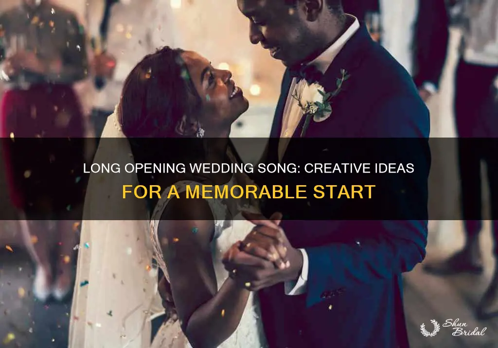 what to do for a long opening wedding song