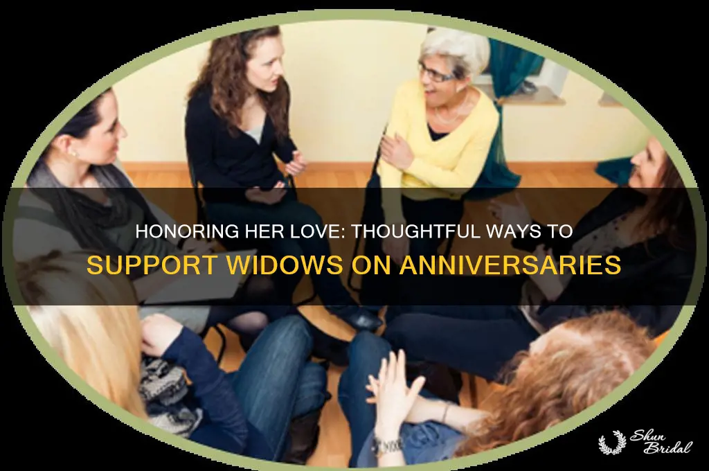 what to do for a widow on her wedding anniversary