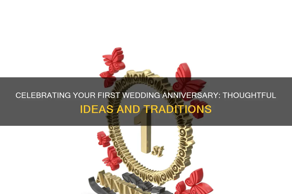 what to do for first wedding anniversary list