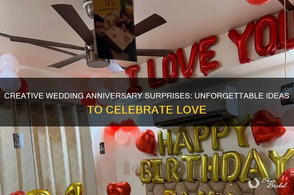 what to do for someones wedding anniversary surprises