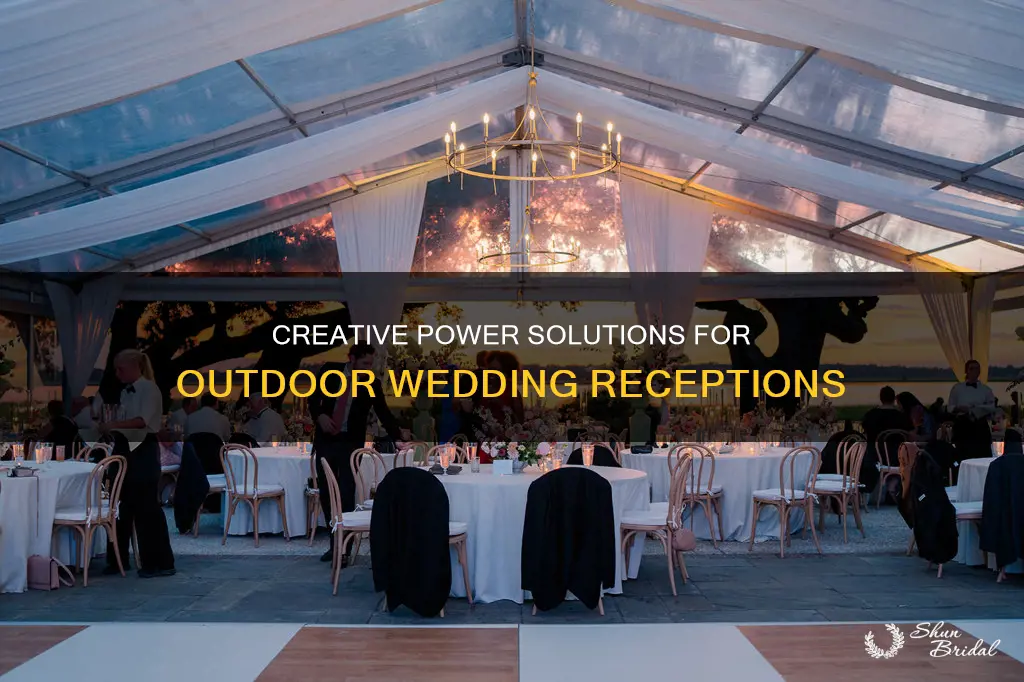 what to do for wedding reception in park for power