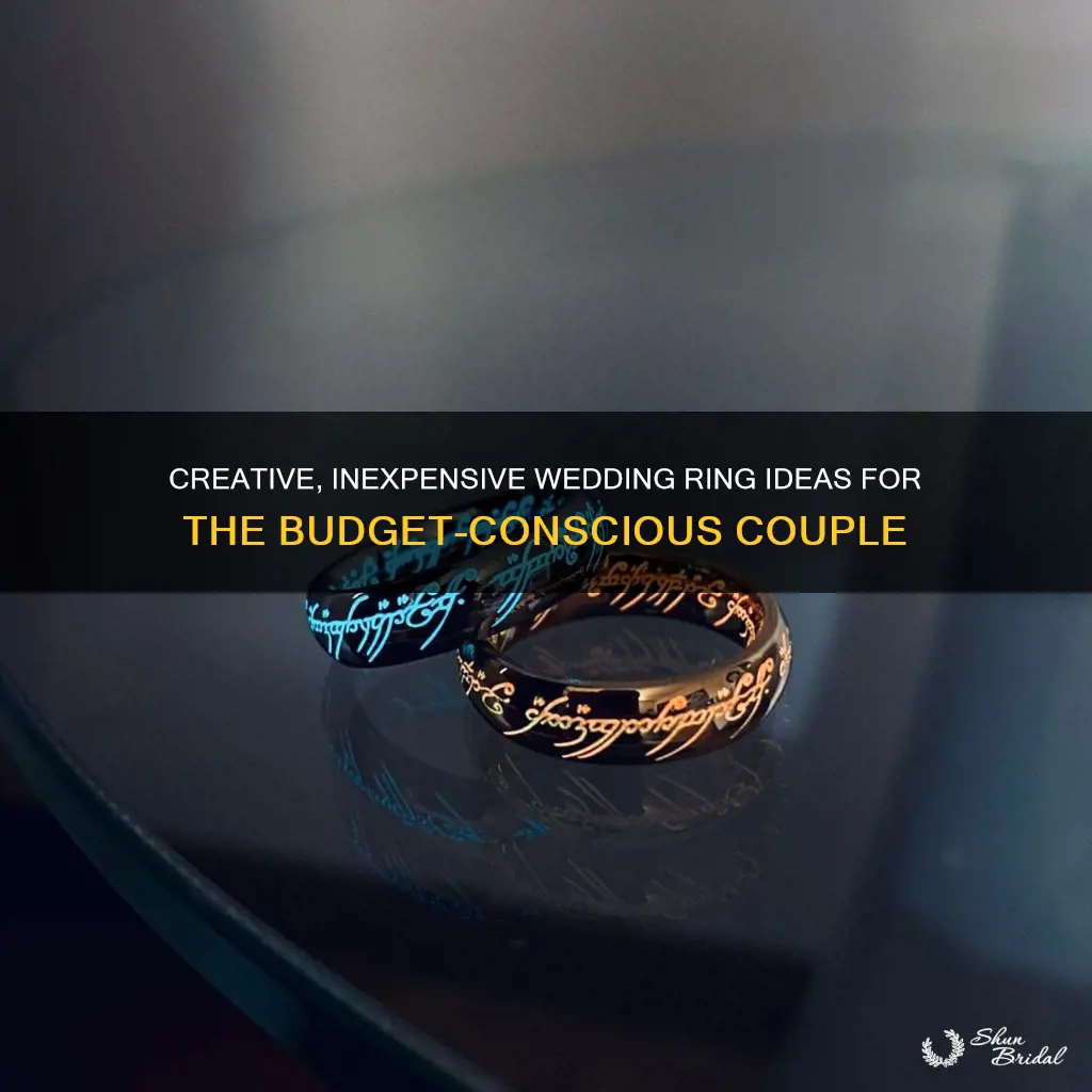 what to do for wedding ring with no money