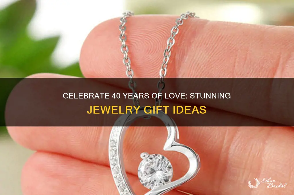 what to do for your 40th wedding anniversary jewelry