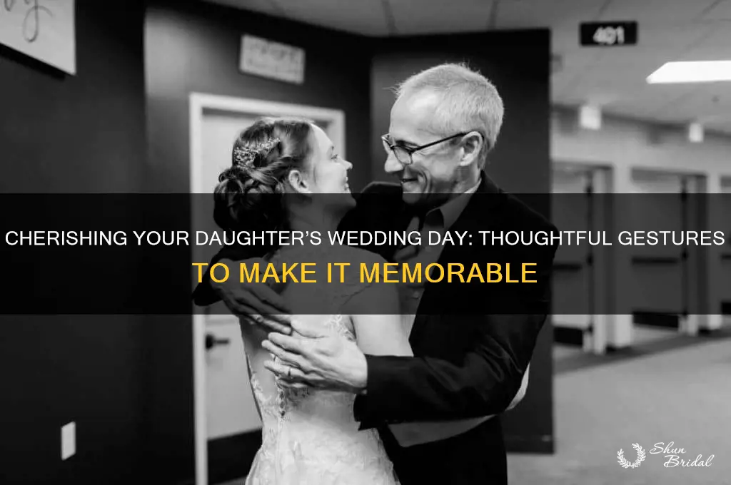 what to do for your daughter on her wedding day