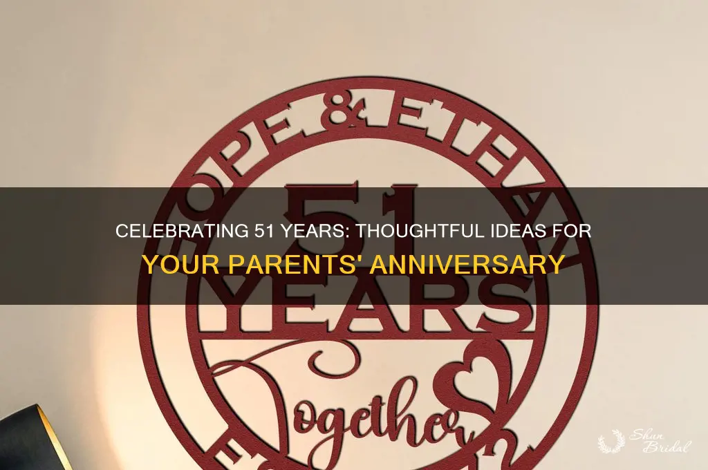 what to do for your parents 51st wedding anniversary