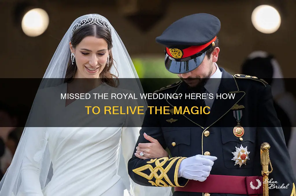 what to do if missed royal wedding