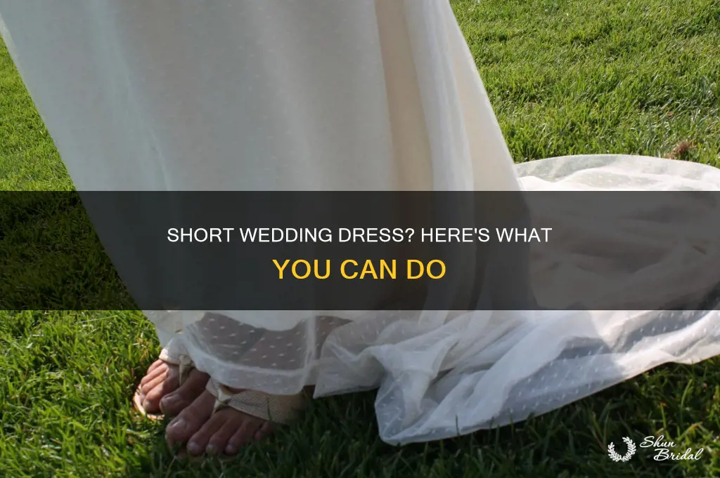 what to do if my wedding dress is too short