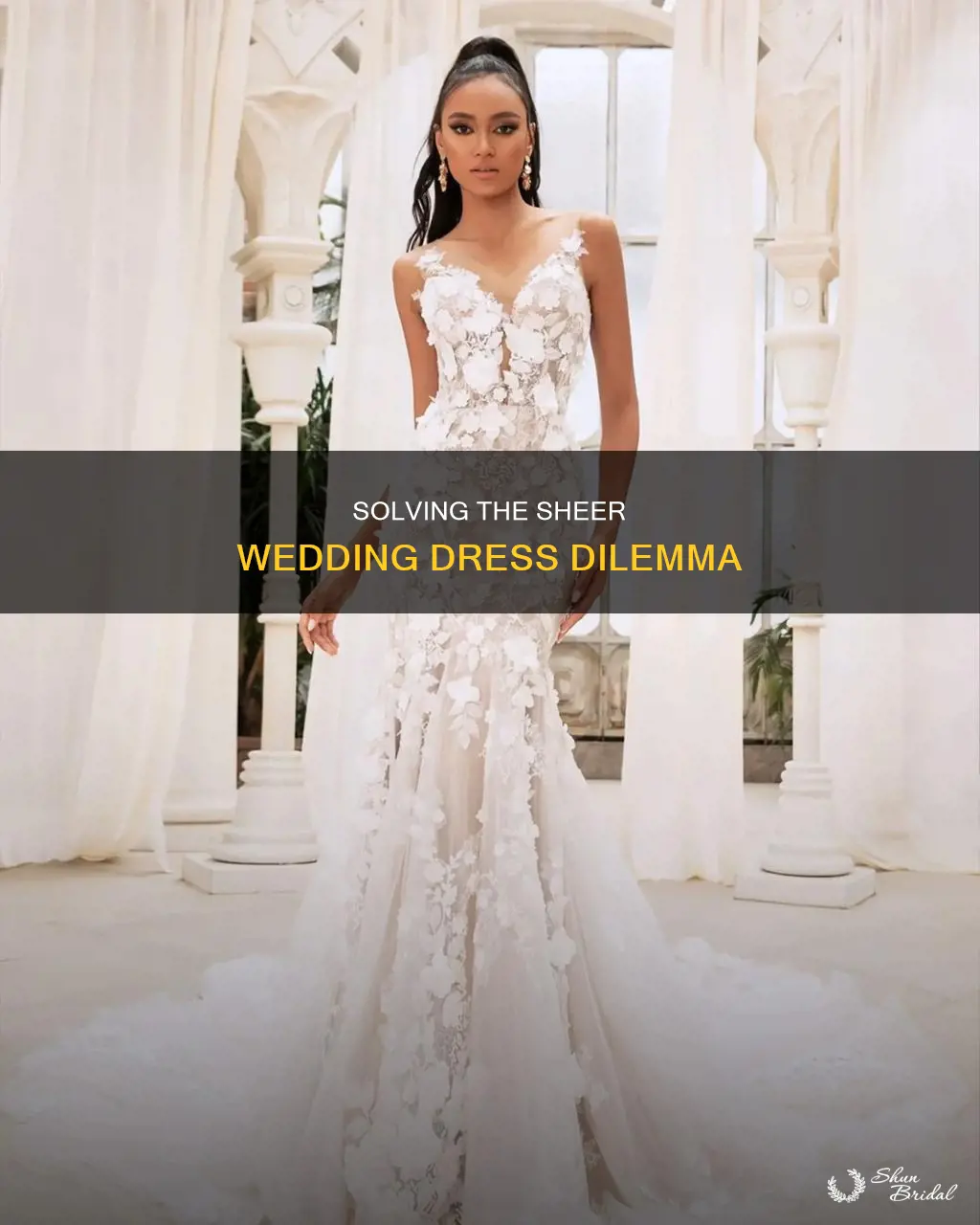 what to do if wedding dress is see through
