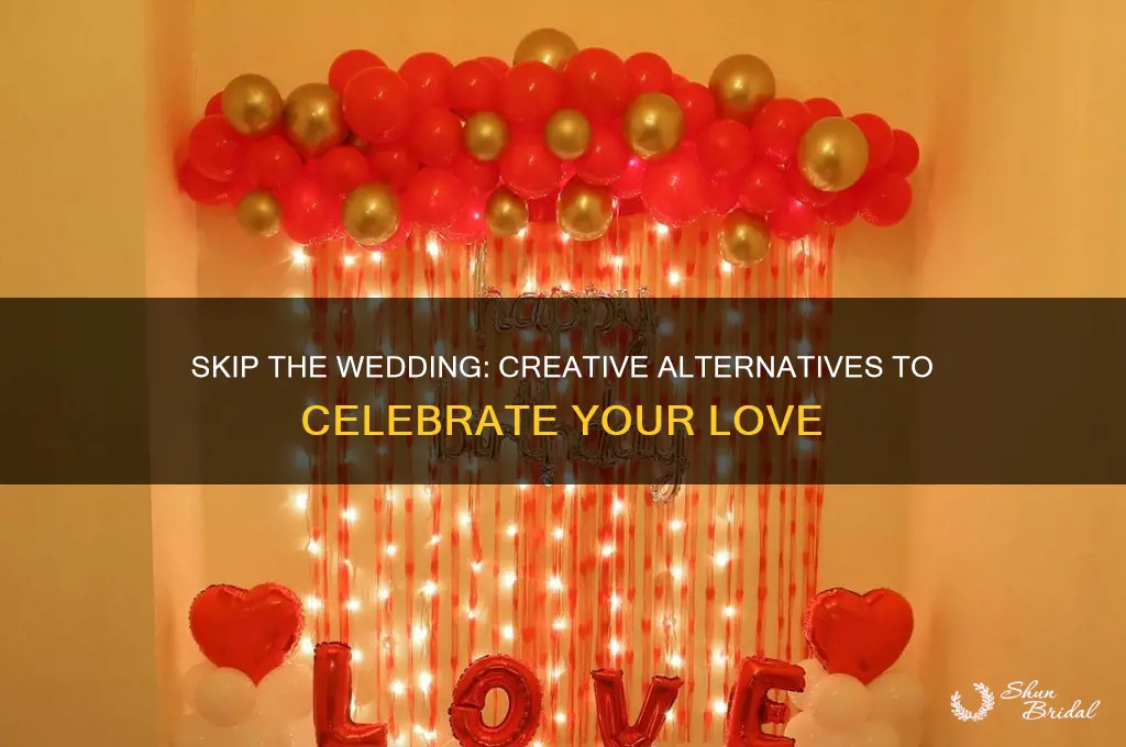 what to do instead of a wedding ceremony