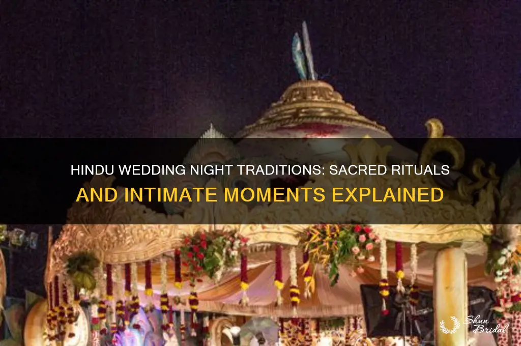 what to do on wedding night in hindu