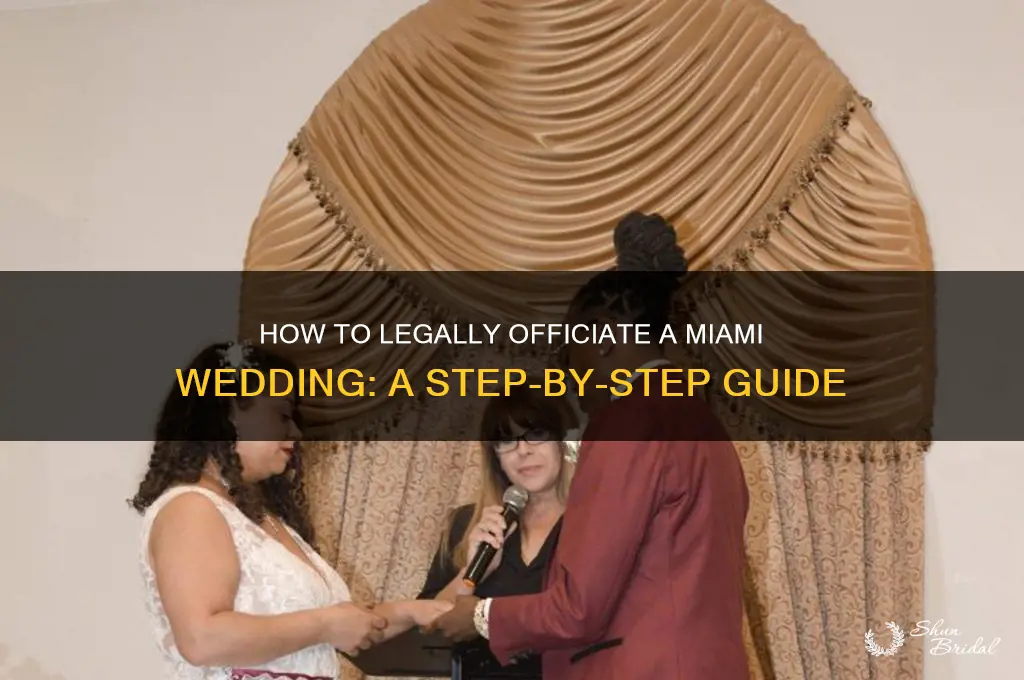 what to do to officiate a wedding in miami