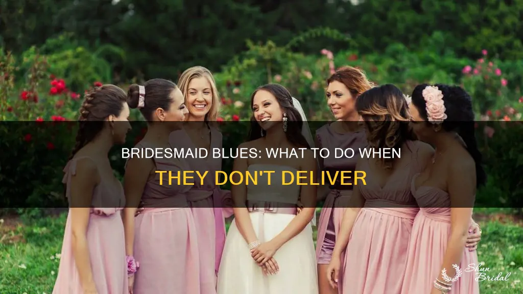 what to do when bridesmaids dont do there kob