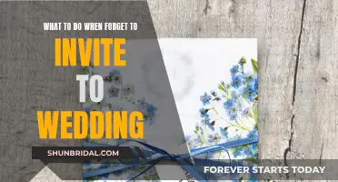 How to Make Amends After Forgetting a Wedding Invite