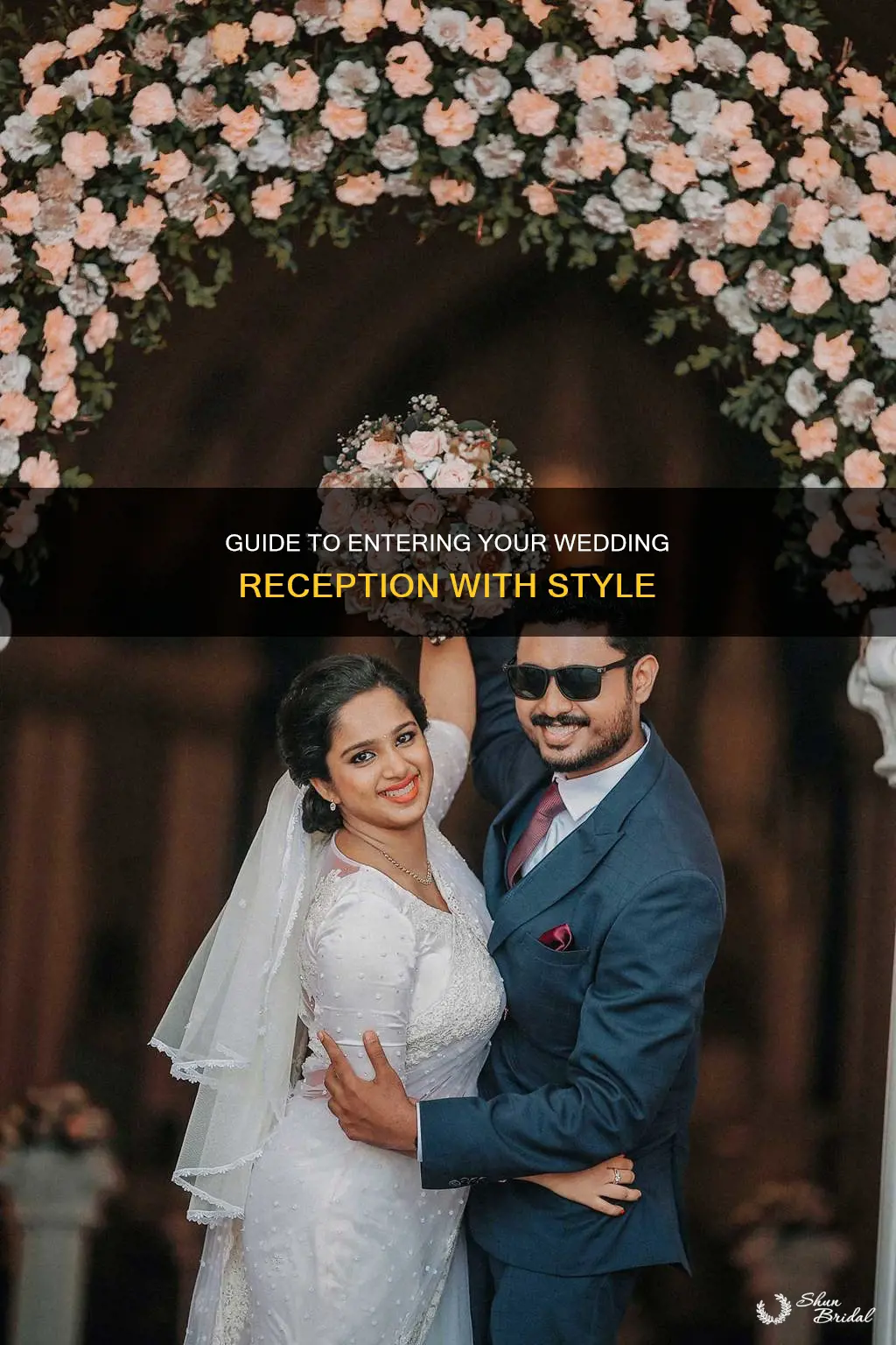 what to do when walking into wedding reception