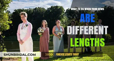 Balancing Your Wedding Vows: Tips for Uneven Lengths and Harmony