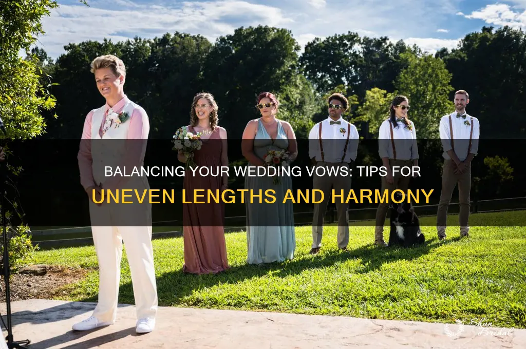 what to do when your vows are different lengths