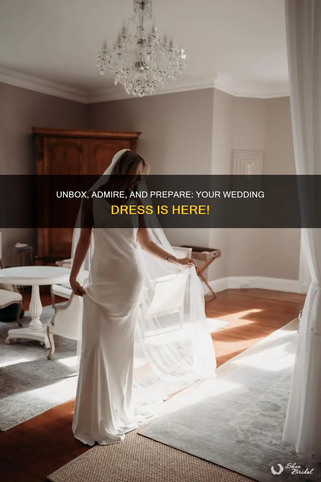 what to do when your wedding dress arrives