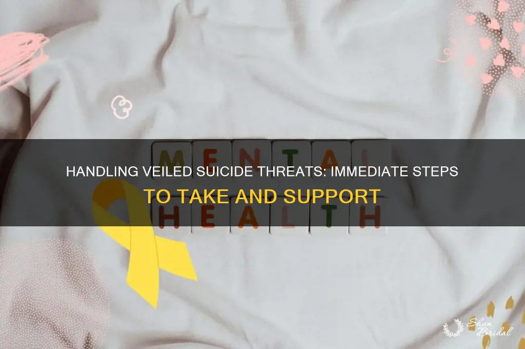 what to do with a veiled suicide threat