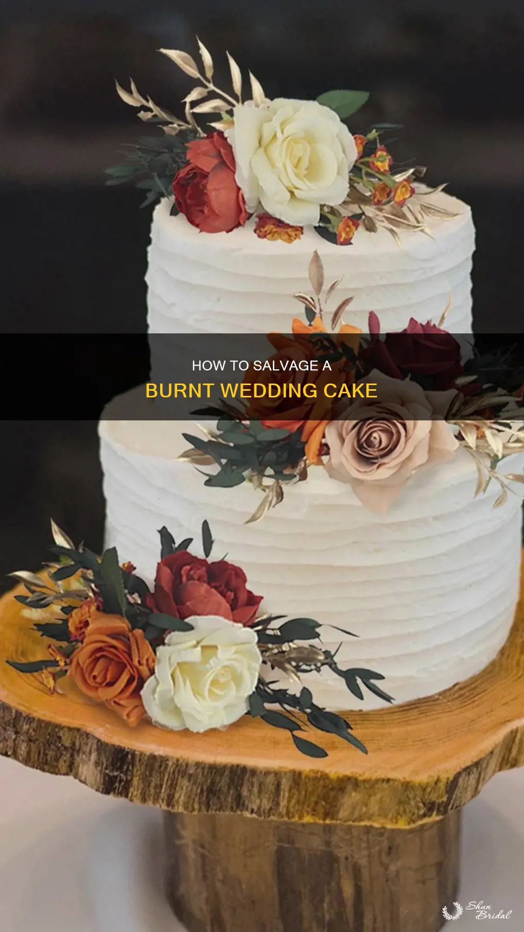 what to do with burnt wedding cake