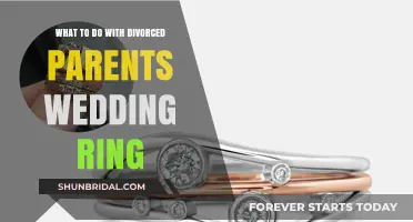 Divorced Parents' Wedding Ring: What's Next?