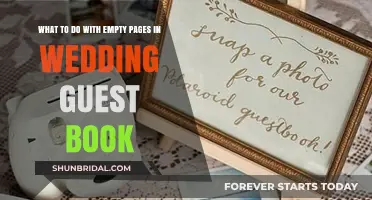 Creative Ways to Fill Empty Pages in Your Wedding Guest Book