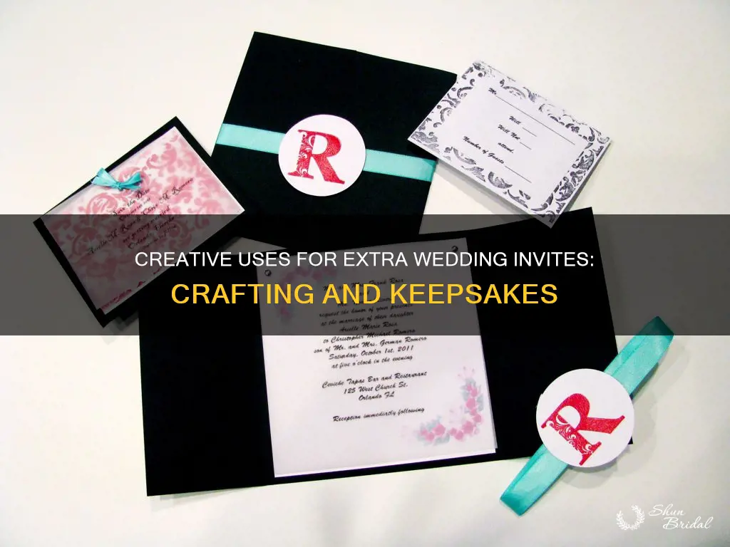 what to do with extra wedding invitations