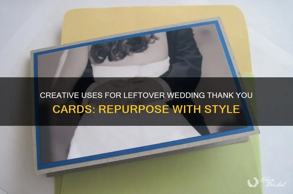 what to do with extra wedding thank you cards