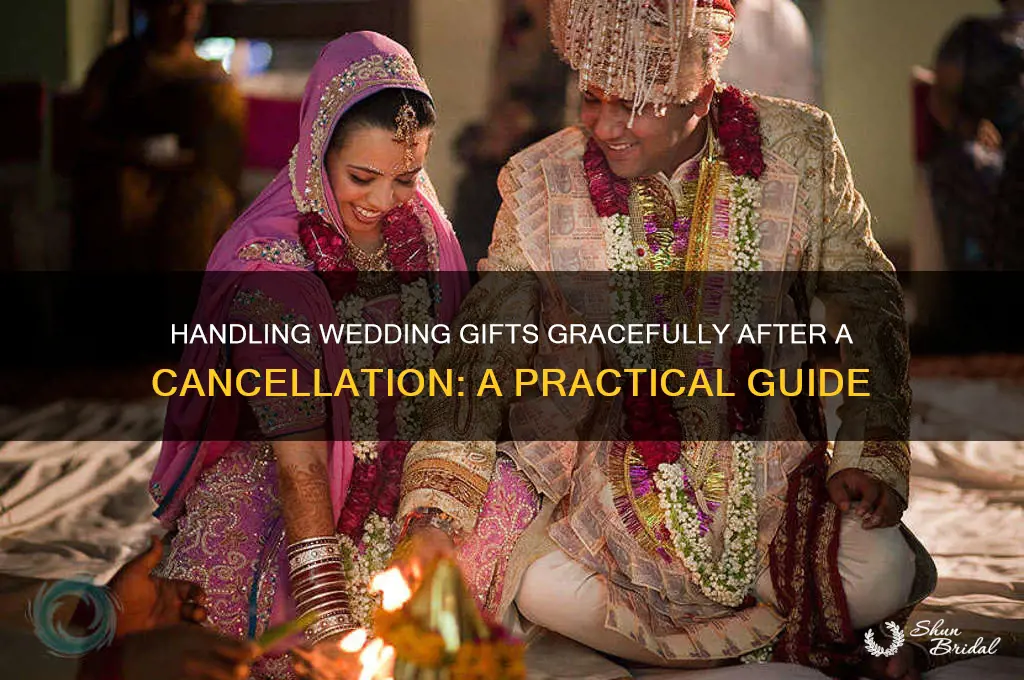 what to do with gifts when wedding cancelled