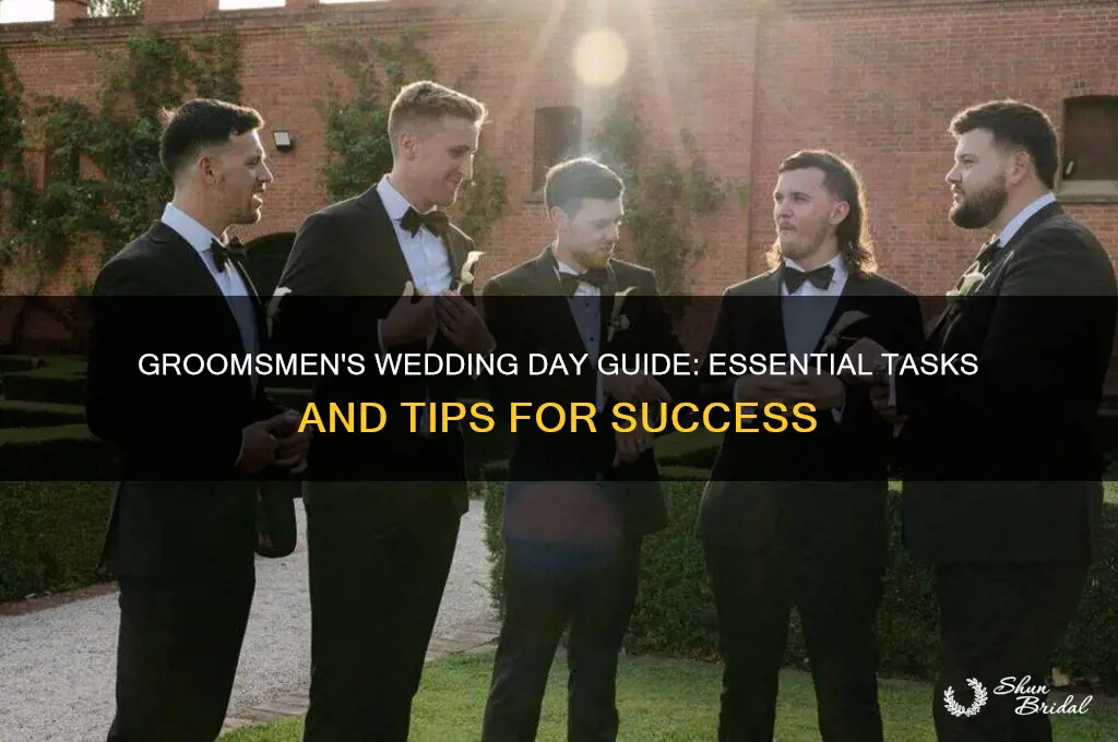 what to do with groomsmen day of wedding