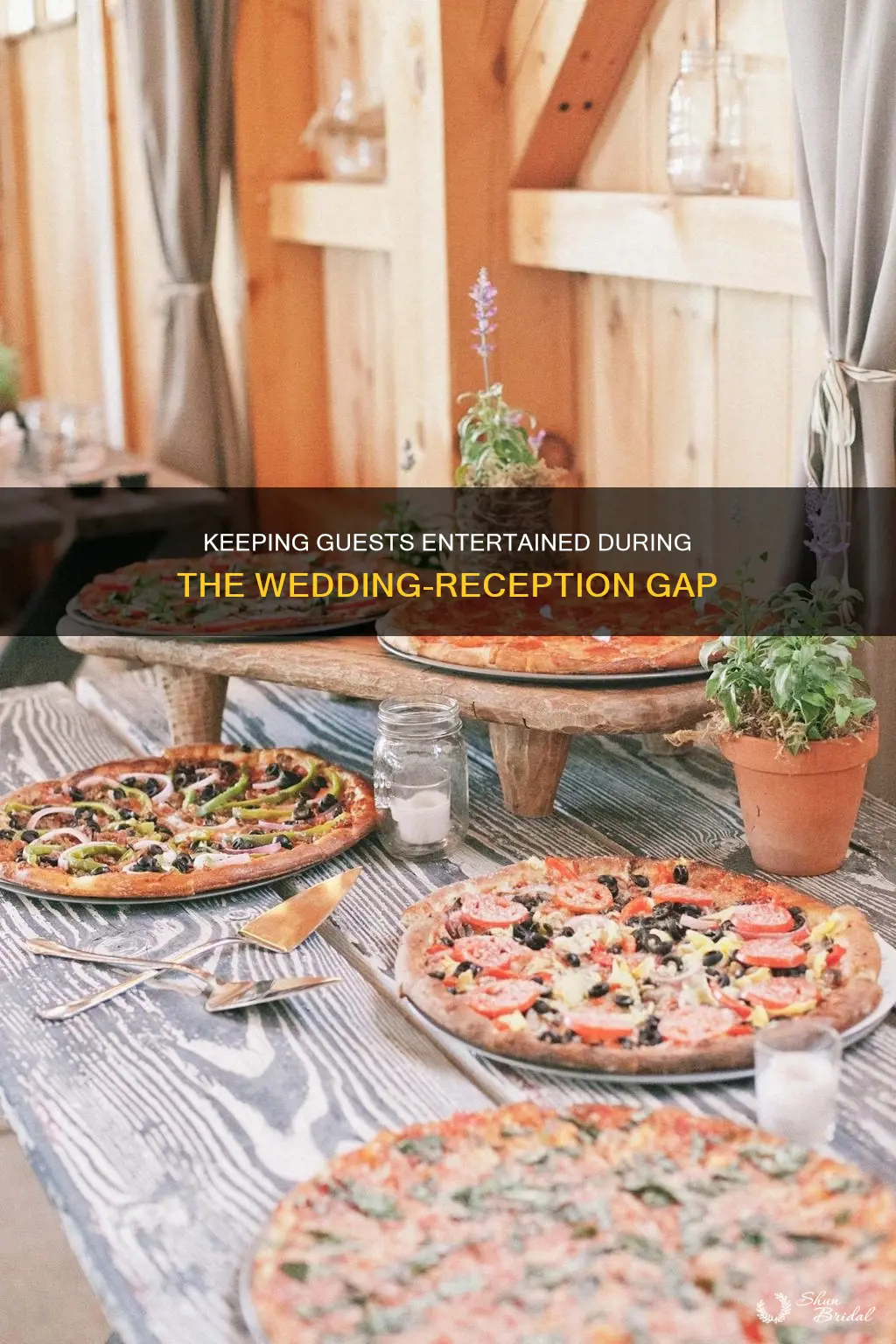 what to do with guests between wedding and reception