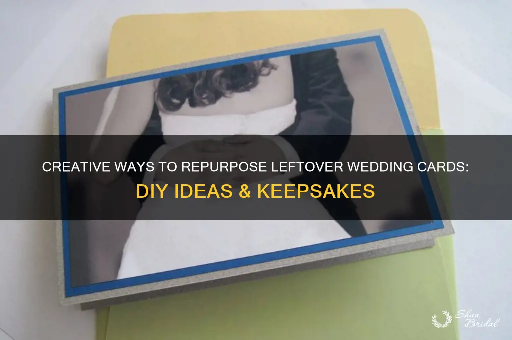 what to do with leftover wedding cards
