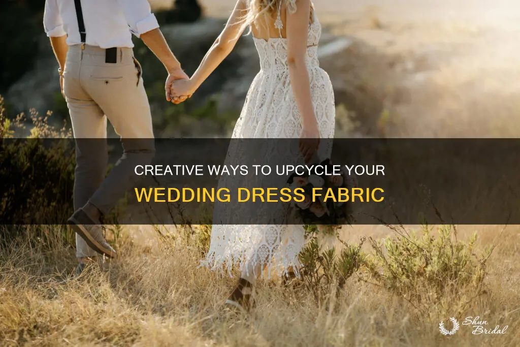 what to do with leftover wedding dress fabric