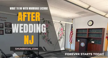 Post-Wedding: Where Does Your NJ Marriage License Go?