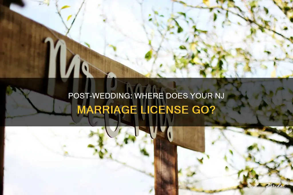 what to do with marriage license after wedding nj