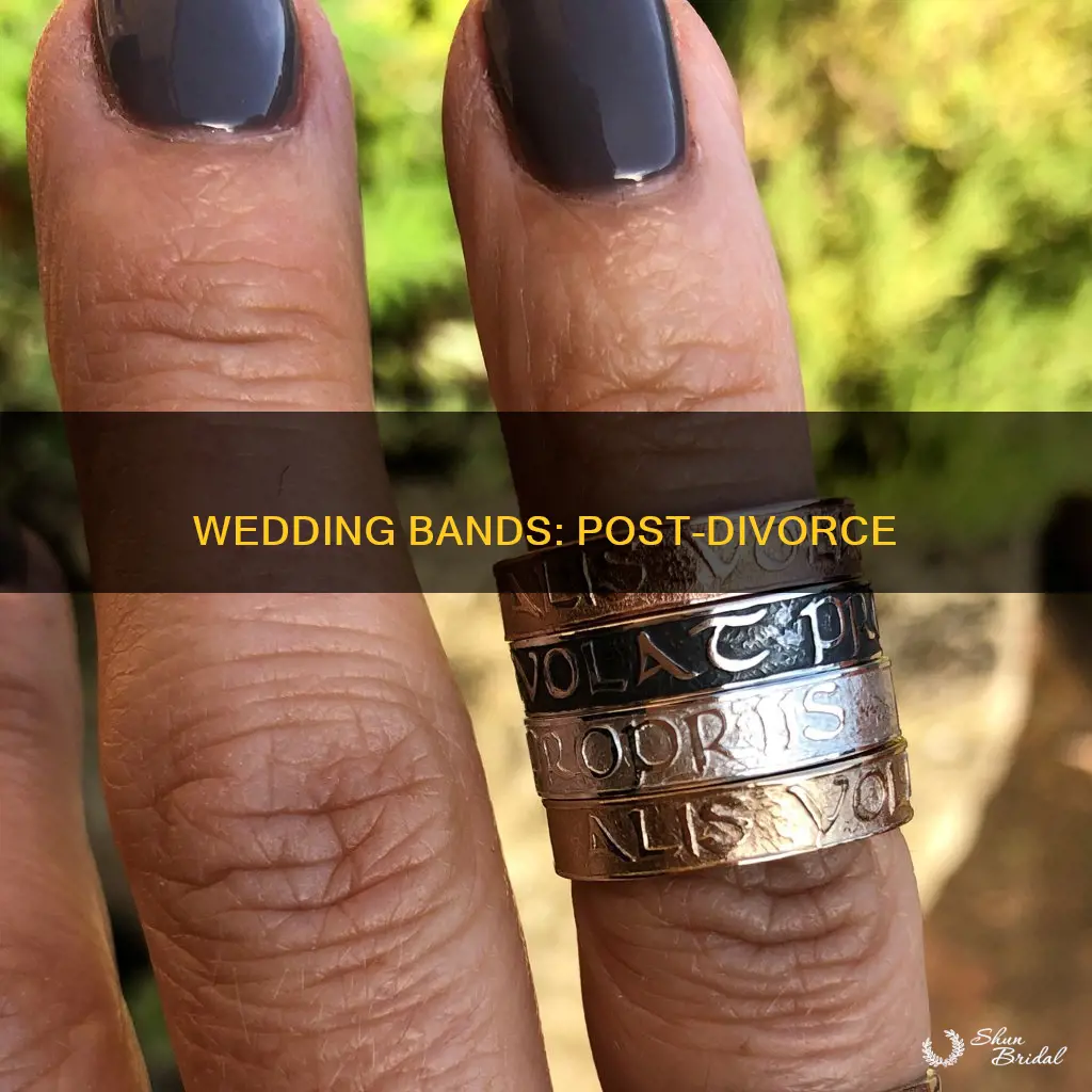 what to do with mens wedding bands after divorce