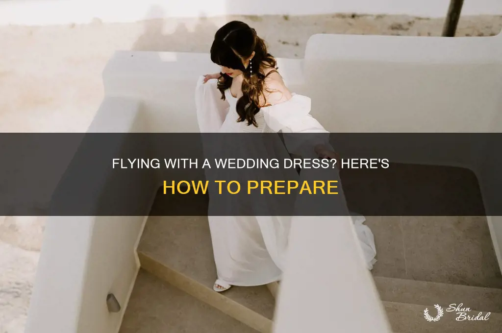 what to do with my wedding dress on a flight
