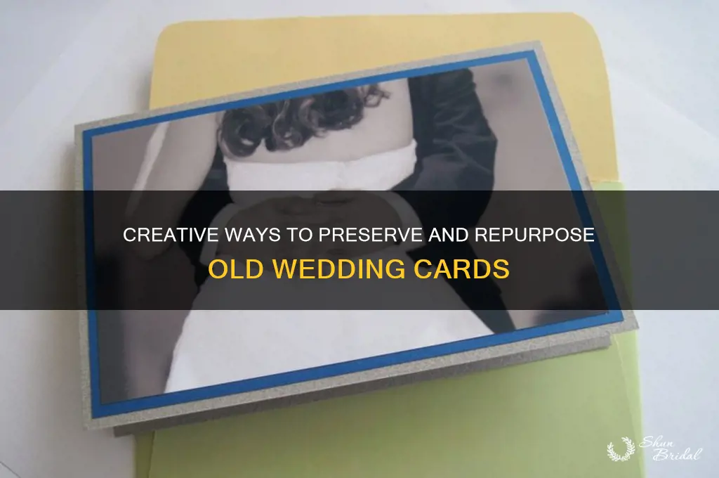 what to do with old wedding cards