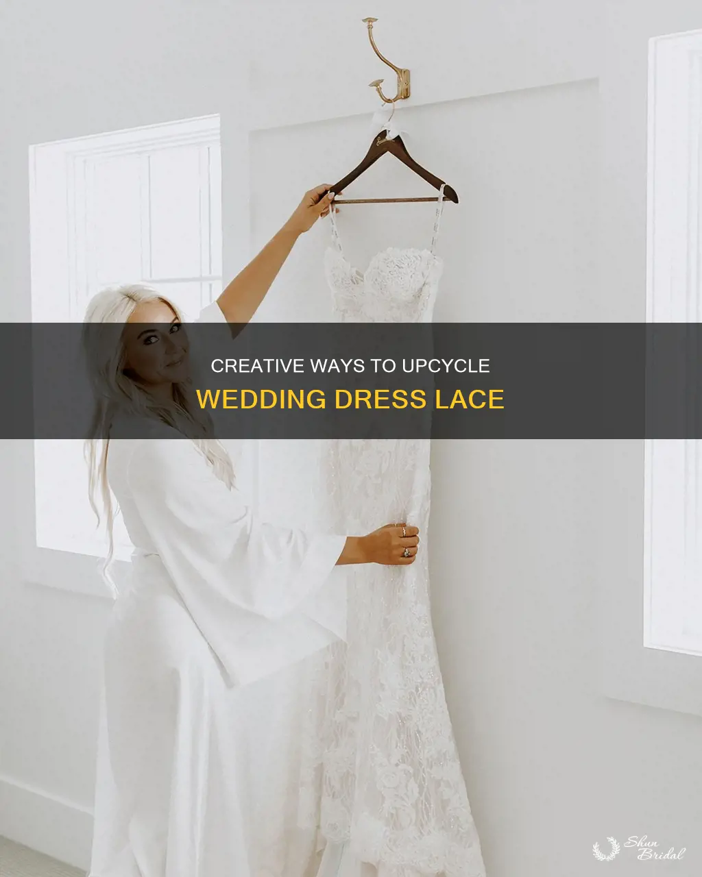 what to do with old wedding dress lace