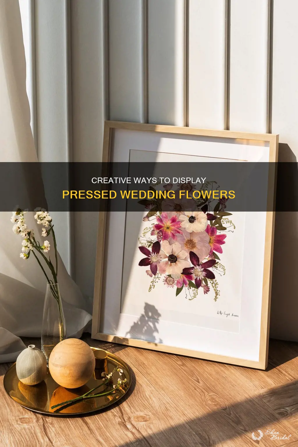 what to do with pressed wedding flowers