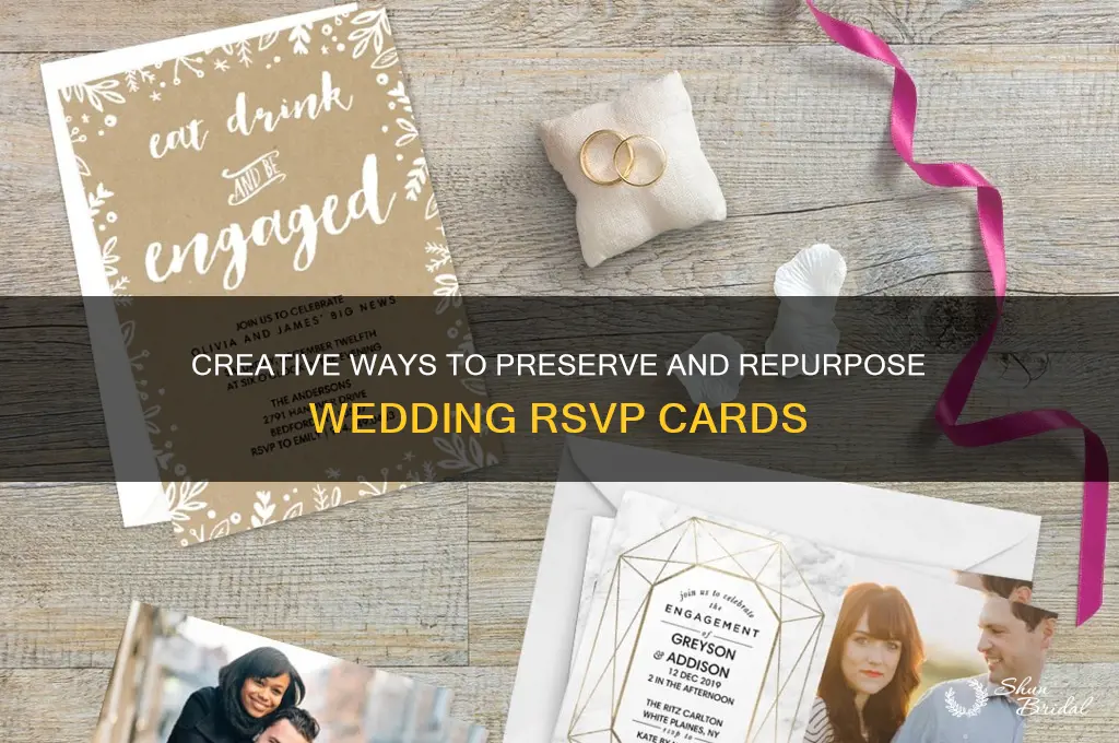 what to do with rsvp cards after wedding
